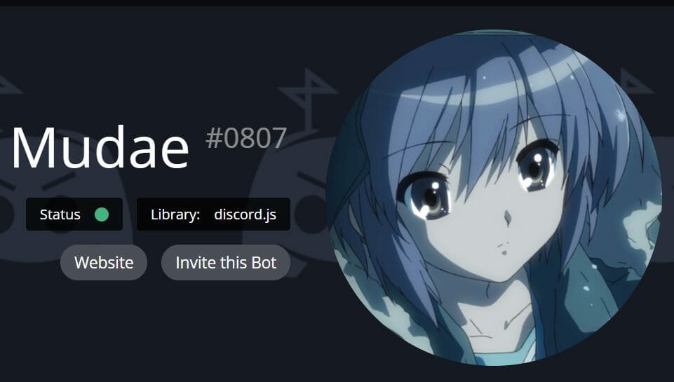 mudae bot commands