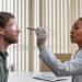 concussion eye test with flashlight